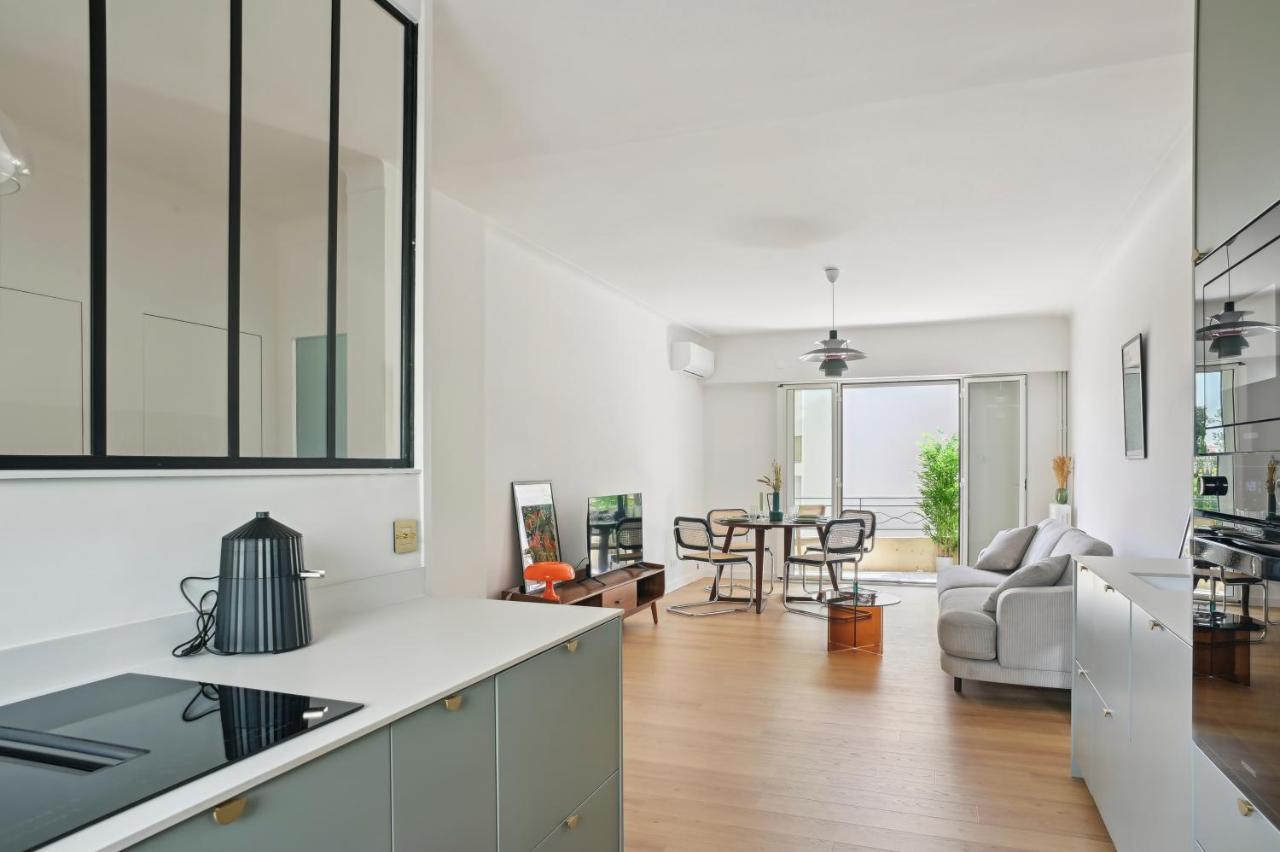 Designer Flat, Luxurious, Close From Palais, Terrasse, Private Garage, Air Conditoning Cannes Dış mekan fotoğraf